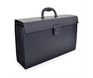 Rapesco 1555 Maletín Organizador Expandible tipo Acordeón con 19 Compartimientos, A4+, Negro