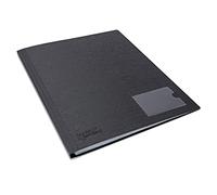 Rapesco 1649 Germ-Savvy Antibacteriano, Carpeta de Fundas A4 en Polipropileno, 24 Fundas, Negro