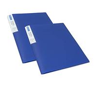 Rapesco 1673 Carpeta de Presentación con 20 Fundas, Protección Antibacteriana, Azul, 2 Carpetas