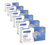 Rapesco 1736 Confección Business: Grapas Galvanizadas 24/6mm (No.16), 6 Cajas de 5000