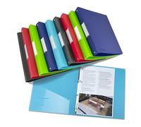 Rapesco 1814 Carpeta de Anillas, 4 Anillas, Lomo de 35 mm, A4, Colores Surtidos, Paquete de 10