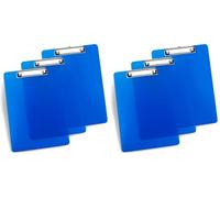 Rapesco 1822 3 Carpetas Portapapeles con Pinza, A4, Azul Transparente (Paquete de 2)