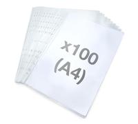 Rapesco 1830 ECO Fundas Perforadas Multi Taladro, A4, Transparente, Paquete de 100