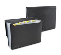 Rapesco 1843 ECO Carpeta Archivadora Tipo Acordeón con 13 Compartimentos, A4, Negro, Paquete de 2