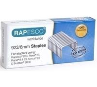 Rapesco 1235 Grapas Galvanizadas 923/6 mm, Tipo 23, Caja de 1000