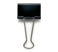 Rapesco FBC410B1 - Pinza doble para papeles (100 unidades), color negro, 50 mm