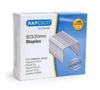 Rapesco 1241 Grapas Galvanizadas 923/20 mm, Tipo 23, Caja de 1000