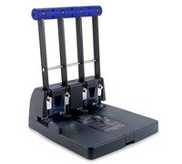 Rapesco PF4000A1 P4400 Perforadora de 4 Agujeros, Capacidad de 150 Hojas, Negro/Morado