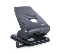 Rapesco Perforadora metálica PF800AB1 de 2 agujeros, capacidad 40 hojas, negro