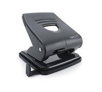 Rapesco PF827AB1 Perforadora Metálica de 2 Agujeros 827, Capacidad para 30 Hojas, Negro