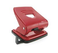 Rapesco PF827AR1 Perforadora Metálica de 2 Agujeros 827, Capacidad para 30 Hojas, Rojo