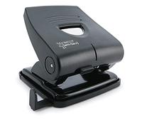 Rapesco PF827PB2 Germ-Savvy Antibacteriano, Perforadora de 2 Agujeros 827 -P, Capacidad para 30 Hojas, Negro