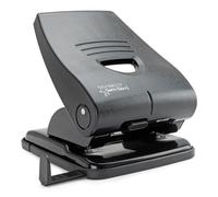 Rapesco PF835PB2 Germ-Savvy Antibacteriano, Perforadora de 2 Agujeros 835-P, Capacidad para 40 Hojas, Negro
