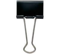 Rapesco - Pinzas sujetapapeles 19 mm (capacidad para 75 hojas, 100 unidades), color negro