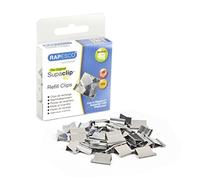 Rapesco RC4050SS Supaclip 40 Recarga Clips, Acero inoxidable, Caja de 50