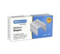 Rapesco S11880Z3 Grapas Galvanizadas 26/8 mm, Caja de 5000