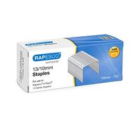Rapesco Grapas S13100Z3 Galvanizadas 13/10 mm para grapadora de pared Caja de 5000