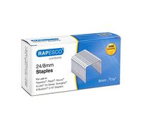 Rapesco Grapas S24807Z3 – Galvanizadas Tipo 24/8 mm (No.16) – Paquete de 5000