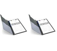 Rapesco VFDCB0B3 Carpeta Portapapeles con Tapa, A4+, Negro (Paquete de 2)