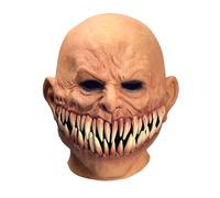 RAPGET Máscara de Disfraz de Dientes de Zombi Aterradores para Halloween, Máscara de Monstruo, Disfraz Espeluznante de Vampiro, Diablo, Cadáver, Fiesta, Látex