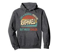 Raphael como Una Persona Normal Pero Mucho Más Fresco Vintage Sudadera con Capucha, Unisex para Adultos, Jaspeado Oscuro, XXL