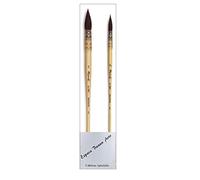 Raphael - Pincel para Acuarela (tamaño pequeño, Gris Puro, Serie 803, No. 1. 0/3 .Set 2 pc