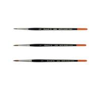 Raphael Series 8404 Brush, Pincel de Arena roja kolinsky, Juego de 3 Piezas, tamaño 2/0.1, 2. (Raphael France) Espace Beaux Arts