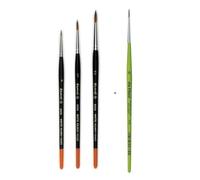 Raphael Series 8404, kolinsky rojo arena pincel, set 3 piezas, 0, 1, 2 (Raphael France) +1 da Vinci 373
