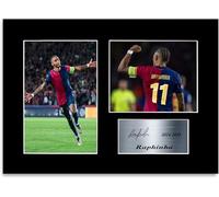 Raphinha Football Player - Fotografía firmada A4 con autógrafo, regalo para aficionados del Barcelona