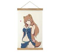 Raphtalia Anime Scroll Poster Tela Cuadro Arte Madera DIY Marco Colgante Impresión Percha Para Decoración De Habitaciones Aceite Kit Regalo Lienzo