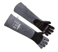RAPICCA Guantes de Manejo de Animales A Prueba de Mordidas Relleno de Cuero Reforzado Con Kevlar Perro, Rasguño de Gato, Halcón, Agarre, Reptil, Serpiente