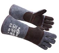 RAPICCA Guantes de Manejo de Animales A Prueba de Mordidas Relleno de Cuero Reforzado Con Perro, Rasguño de Gato, Halcón, Agarre, Reptil, Serpiente