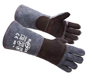 RAPICCA Guantes de Manejo de Animales A Prueba de Mordidas Relleno de Cuero Reforzado Con Perro, Rasguño de Gato, Halcón, Agarre, Reptil, Serpiente