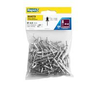 Rapid 100 Remaches Aluminio Ø4.8x10mm, para Metal y Plástico