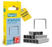 Rapid Caja estrecha de grapas para textil N.º53, alambre fino acero galvanizado 10mm, 1.080 grapas