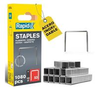 Rapid 1080 Grapas Finas n.53/14, Acero INOX, para Tapicería