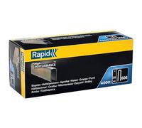 Rapid Caja de Grapas de Corona Estrecha para Suelos y Paneles de Madera N.º606 de Acero Galvanizado, 25 mm - 4.000 Grapas