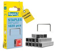 Rapid Grapas N.53/4 para tejido y decoraciones Paquete 1600, Acero galvanizado, Hilo fino, 4 mm