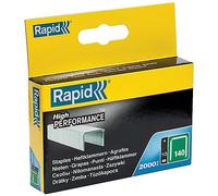 Rapid 2000 Grapas Planas n.140/10 Acero Galvanizado, para Cartón y Plástico