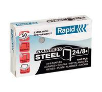 RAPID 24858300 - Caja 1000 grapas 24/8 mm Super Strong acero inoxidable