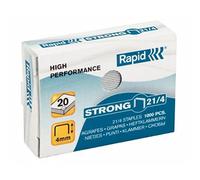 RAPID 24863400 - Caja 1000 grapas 21/4 mm Strong galvanizada