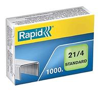 Rapid 24867600 Grapas Standard 21/4, 4 mm de largo, 1000 piezas