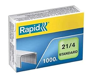 Rapid 24867600 Grapas Standard 21/4, 4 mm de largo, 1000 piezas