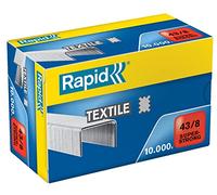 RAPID 24872300 - Caja 10000 grapas 43/8 mm Caja 10000 textil Super Strong galvanizada