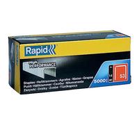 Rapid Paquete de 5000 Grapas N.53/14 para Tejido y Decoraciones en Acero Galvanizado, Estructura de Hilo Fino, Longitud de Pierna 14 mm