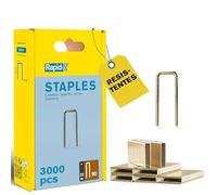 Rapid Caja de Grapas de Corona Estrecha para Madera y Exteriores N.º90 de Acero Galvanizado, 20 mm - 3.000 Grapas