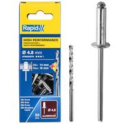 Rapid 5000391 Remaches, 0 W, Plateado, 4.8x20mm