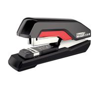 Rapid Grapadora SUPREME S50 – Tecnología Super Flat Clinch – Negro/Rojo