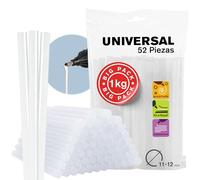 Rapid 52 Barras de Cola GEN-T 1 Kg Ø12x190mm, Transparente, Universal