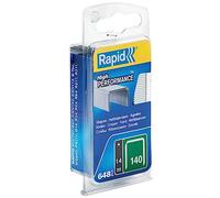 Rapid Grapas N.º 140/14 – Corona plana, acero galvanizado, 14 mm – 648 grapas